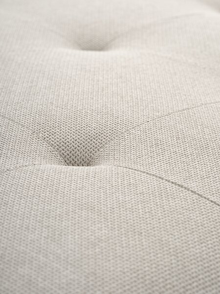 Poef DAGSTRUP met rugleuning beige stof