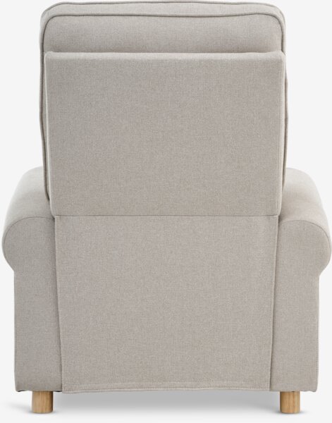 Recliner FERRITSLEV beige fabric