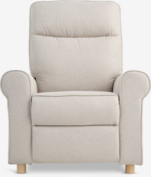 Recliner FERRITSLEV beige fabric