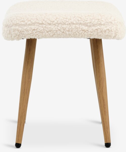 Fusshocker HUNDESTED off-white teddy/eichefarben