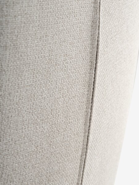 Standenstoel m/voetenbank TANKEDAL beige stof/chroom
