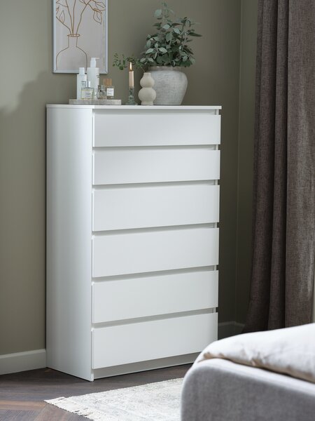 6 drawer chest TANGE white