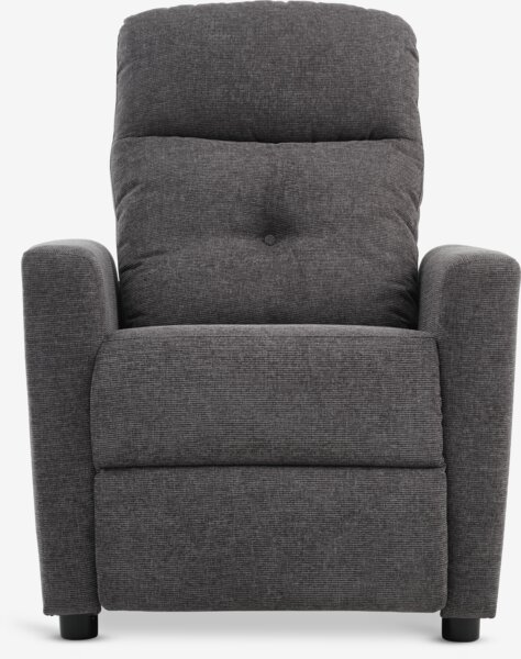 Recliner VEJLBY dark grey fabric