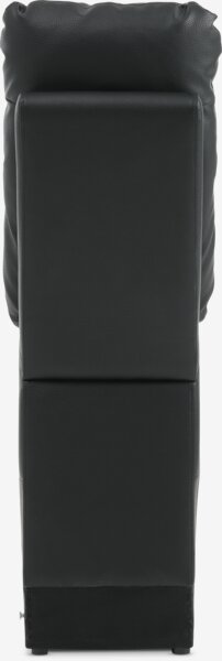 Console ABILDSKOV centre w/storage black faux leather