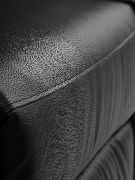 Sofa ABILDSKOV 2 seater electric black faux leather