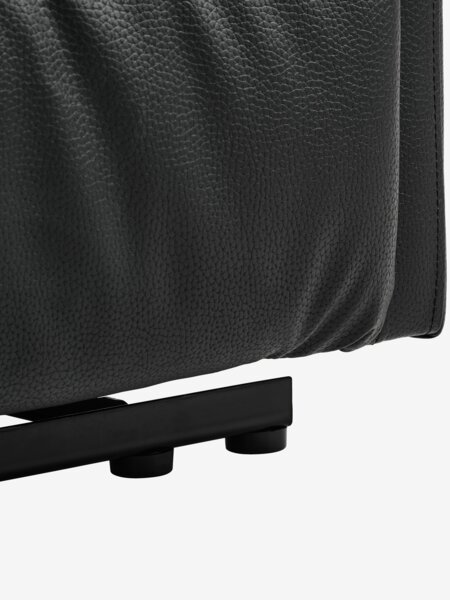 Sofa ABILDSKOV 2 seater electric black faux leather