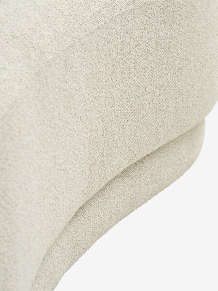 Sofa ANDRUP 3 seater oval beige fabric