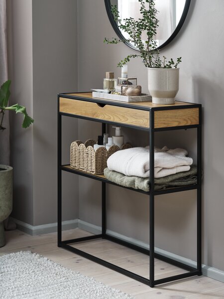 Ogledalo MARSTAL Ø70 crna
