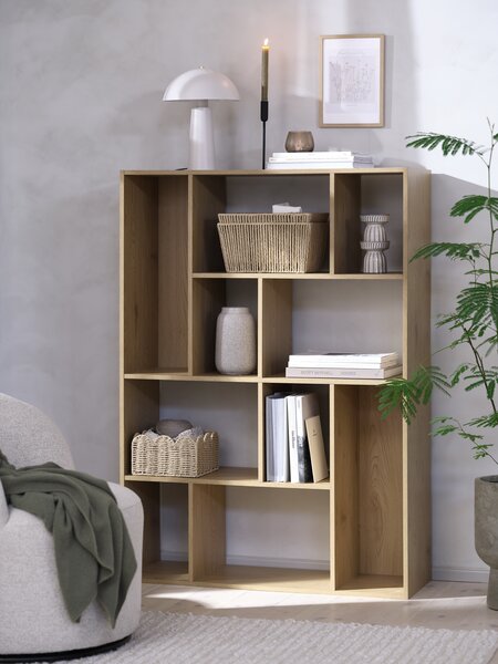 Loungestoel ANDRUP draaivoet beige stof