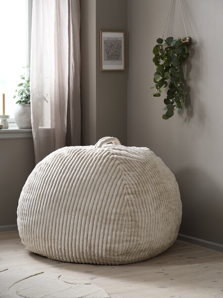 Sitzsack FOULUM 109x64x109 beige Cordstoff