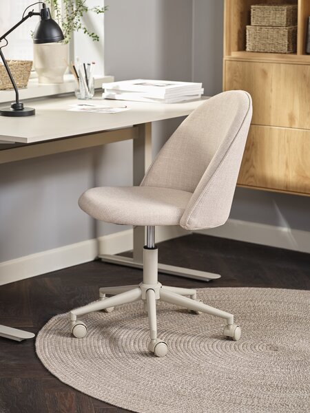 Desk chair KOKKEDAL beige fabric/beige