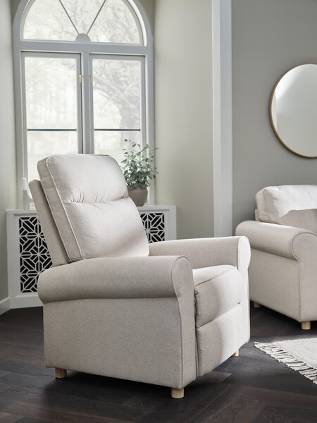Recliner FERRITSLEV beige fabric