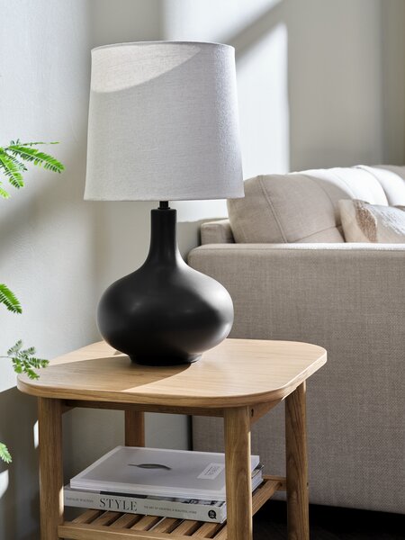 Stolna lampa JOACHIM Ø27xV54cm bež/crna