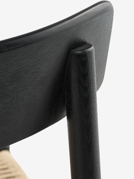 Dining chair ISLEV black/natural