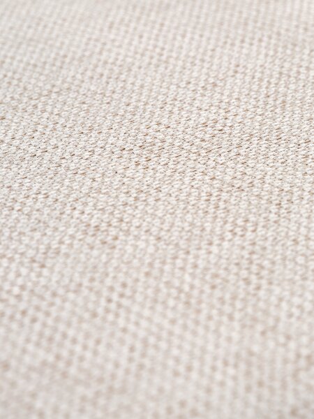 Dining chair LYKSBORG natural oak/off-white fabric
