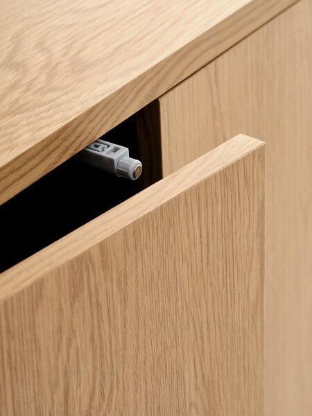 Sideboard ALSTED 3 doors oak colour