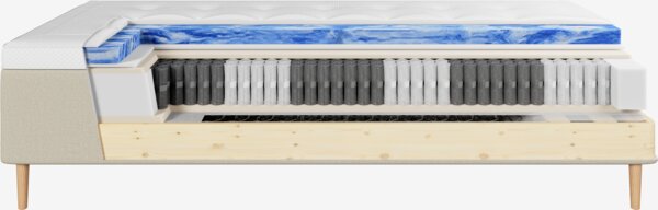 Boxmadras 140x200cm HORSLA + VOLA sand-91 Fast