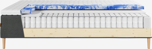 Runkopatja 120x200cm MJELLA harmaa-40 + EKSO kova