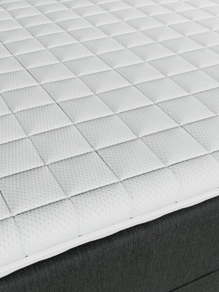 Elevationsseng 80x200cm BJORSUND + KOLA grå-40 Fast