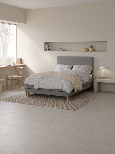 Elevationsseng 140x200cm JOSELVA + EKSO grå-23 Medium