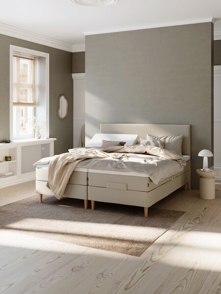 Elevationsseng 180x200cm TONDRA + RESA sand-91 Medium