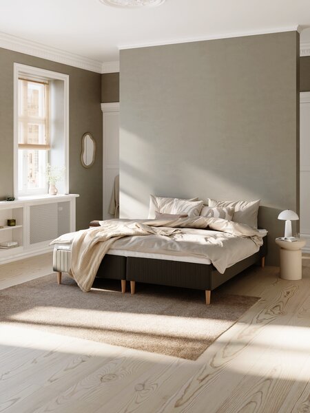 Boxmadras 160x200cm FJELNA + MURU sort-06 Medium