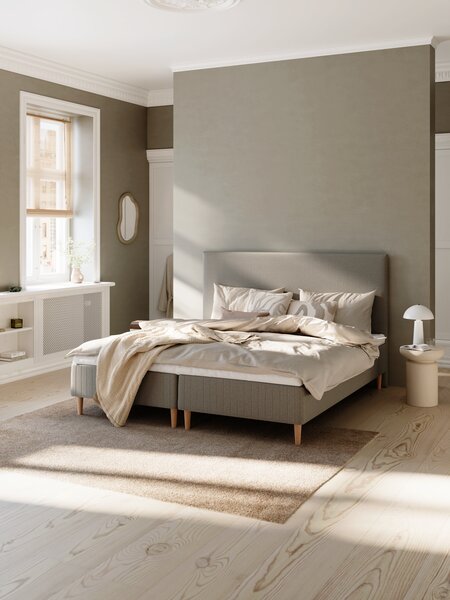 Boxmadras 160x200cm FJELNA + KOLA grå-23 Medium