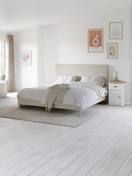 Resårbotten 160x200cm DINGLA + EKSO sand-91 medium