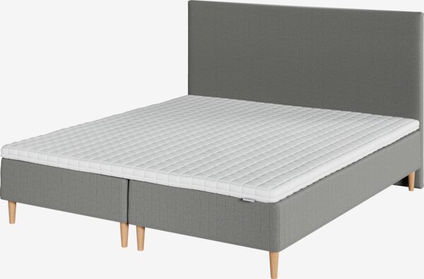 Boxmadras 160x200cm FJELNA + KOLA grå-23 Medium