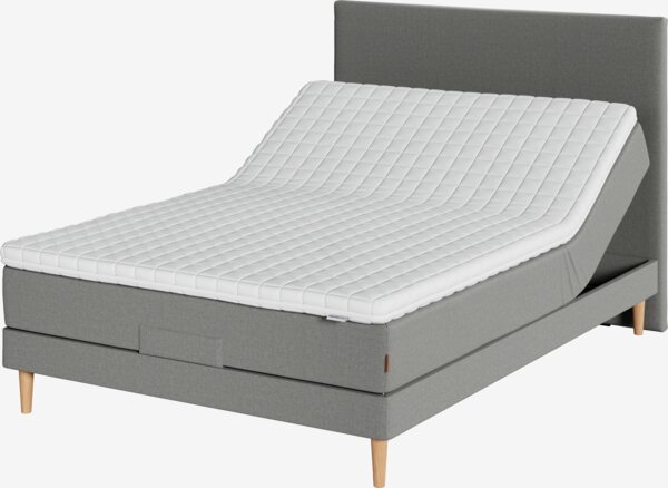 Elevationsseng 140x200cm JOSELVA + EKSO grå-23 Medium