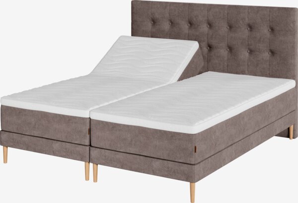 Elevationsseng 180x210cm KUPELVA + RESA brun-92 Medium