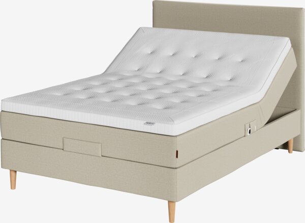Elevationsseng 140x200cm TONDRA + BRYA sand-91 Medium