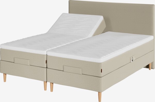 Elevationsseng 180x200cm TONDRA + RESA sand-91 Medium