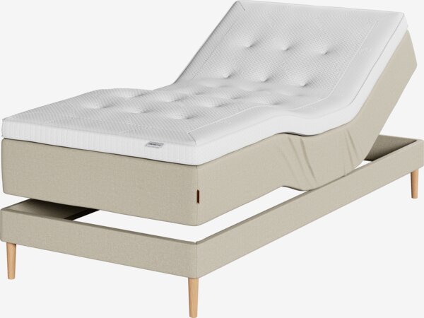 Elevationsseng 90x210cm KUPELVA + VOLA sand-91 Medium