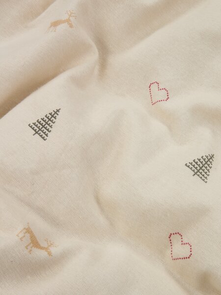 Flanell-Bettwäsche KRISTIN 135x200 natur