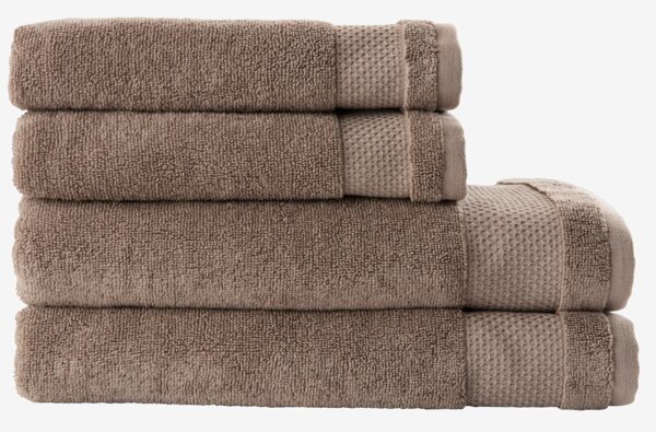 Badetuch NORA 70x140cm sand dunkel