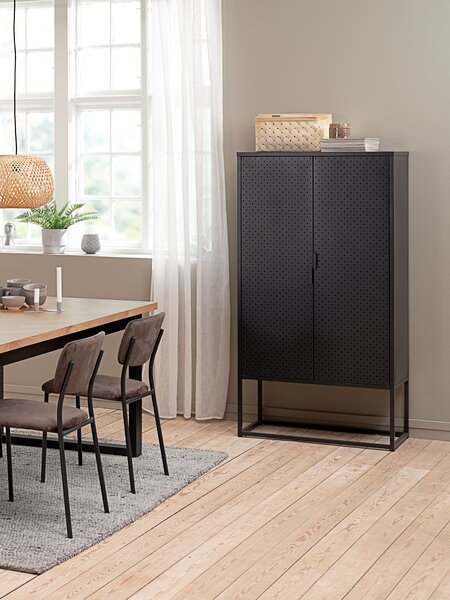 Cabinet VIRUM 2 doors black