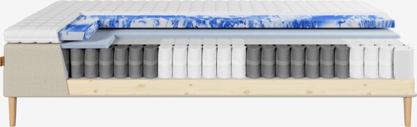 Resårbotten 160x200cm DINGLA + EKSO sand-91 medium