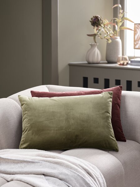 Poszewka na poduszkę ozdobną ERTEVIKKE 40x60 ciemna oliwka