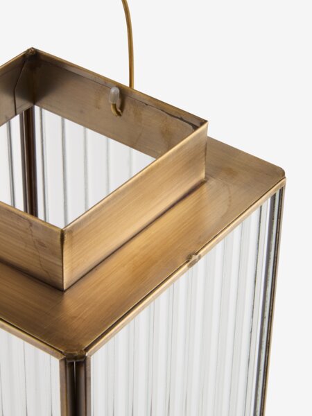 Lanterne UVIT l14xL14xH23cm cuivre