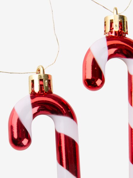 Addobbi per albero di Natale KVASIR rosso/bianco 4 pezzi