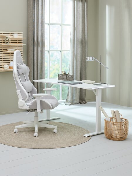 Gaming chair​ NIBE white/beige fabric