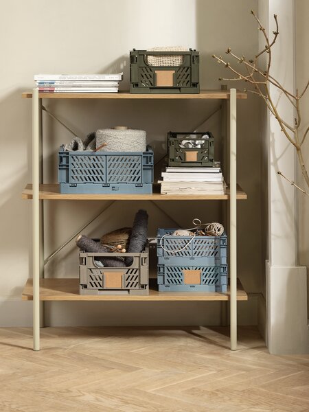 Basket MILAS W25xL34xH15cm foldable grey