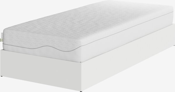 Divan base FOLDAGER Single end lift white