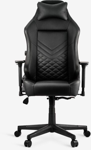 Chaise gaming ABILDAA simili cuir noir