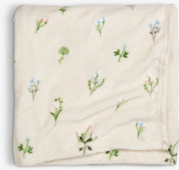 Fleece-plaid ENGSOLEI 130x170 hvid