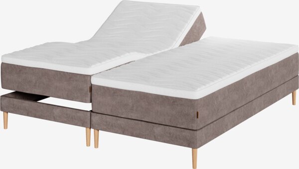 Elevationsseng 180x210cm KUPELVA + RESA brun-92 Medium