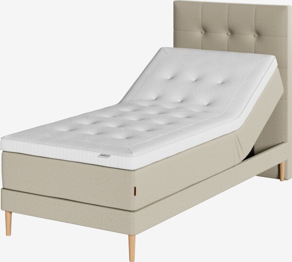 Elevationsseng 90x210cm KUPELVA + VOLA sand-91 Medium