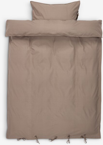 Komplet pościeli SELMA bawełna kresz 140x200 c-piaskowy