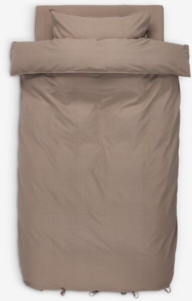 Комплект постільної білизни SELMA бавовна 140х200 т.пісочний